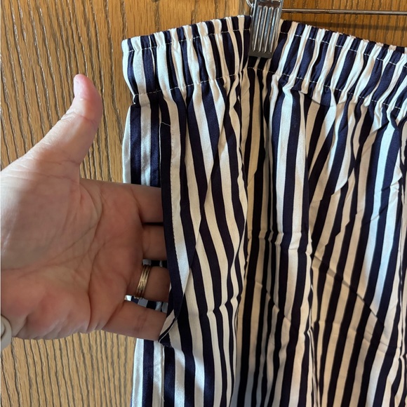 U.S. Polo Assn. Navy and White Striped Women’s Plus Pajama Sleep Lounge Set - Picture 8 of 11